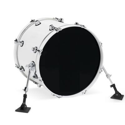 KBrakes bass drum feets - shown on a white bassdrum