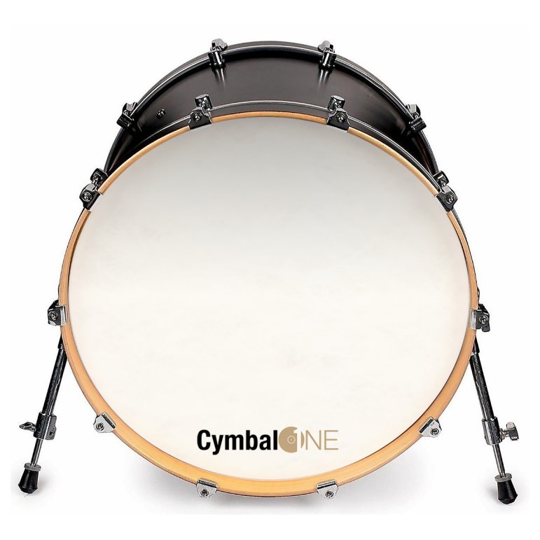 CymbalOne Logo sticker bass drum kick black