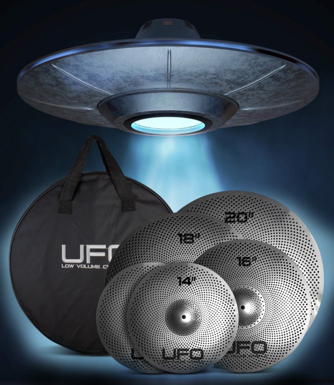 UFO low volume cymbal set bag included - CymbalONE