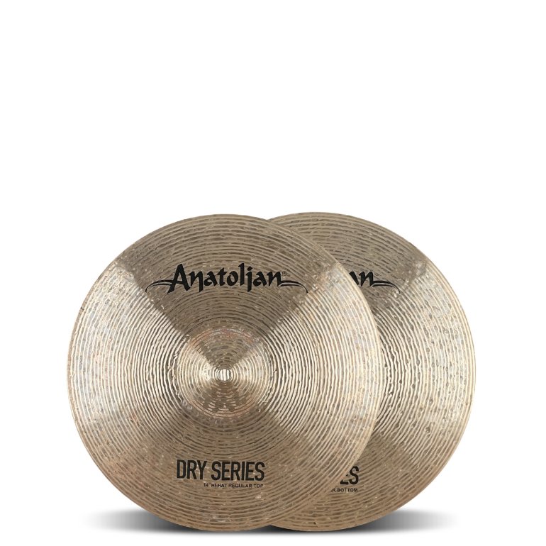 Anatolian Dry Series 14" hihat - seen from the front on a white background