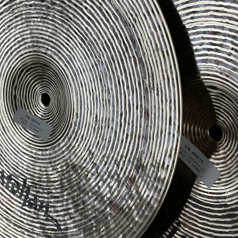 Anatolian Dry Series 14" hihat - seen from the back