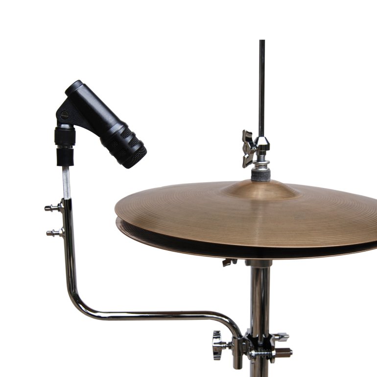 Mic Holders for hihat - mounted under the cymbals and lifts the microphone over the hihat cymbals - CymbalONE
