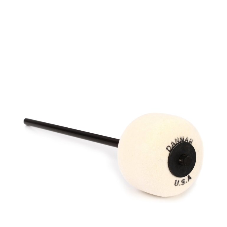 Danmar 206 - Felt beater white, shown on a white background