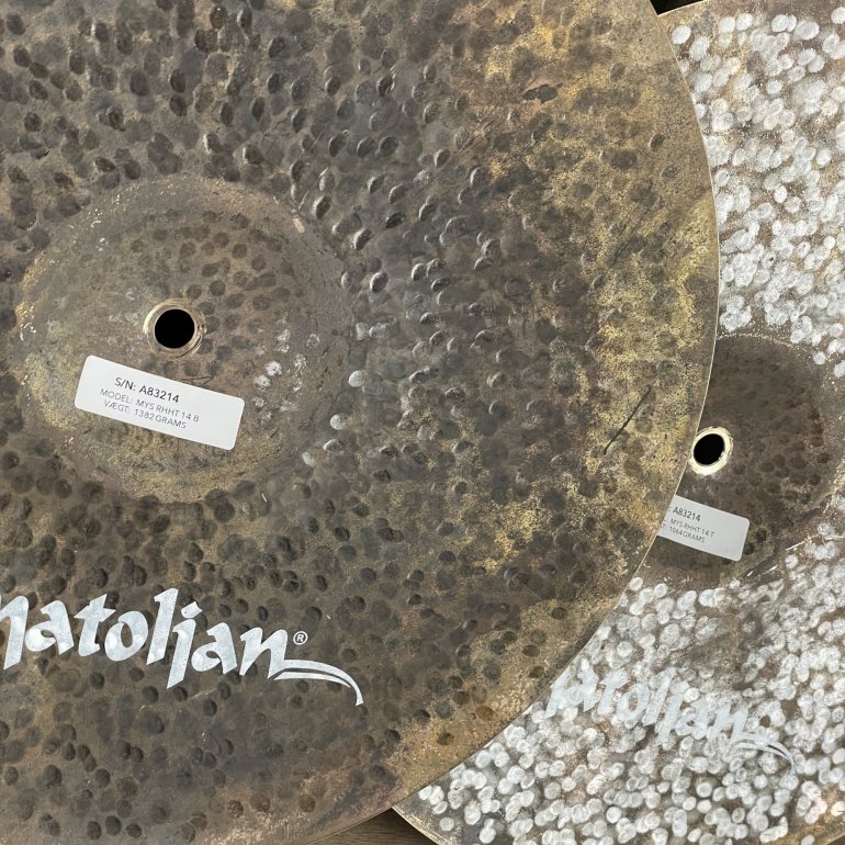 Anatolian Mystic 14" hihat shown from behind