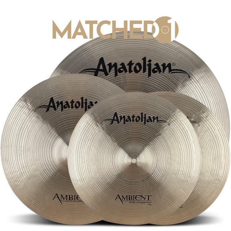 Anatolian Ambient 14-16-20 cymbal pack - seen from the front