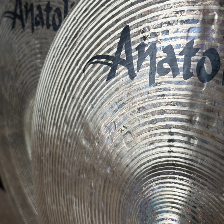 Anatolian Passion 15" Hihat - anatolian logo close up