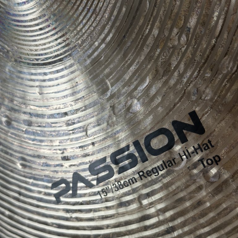 Anatolian Passion 15" Hihat - anatolian logo close up