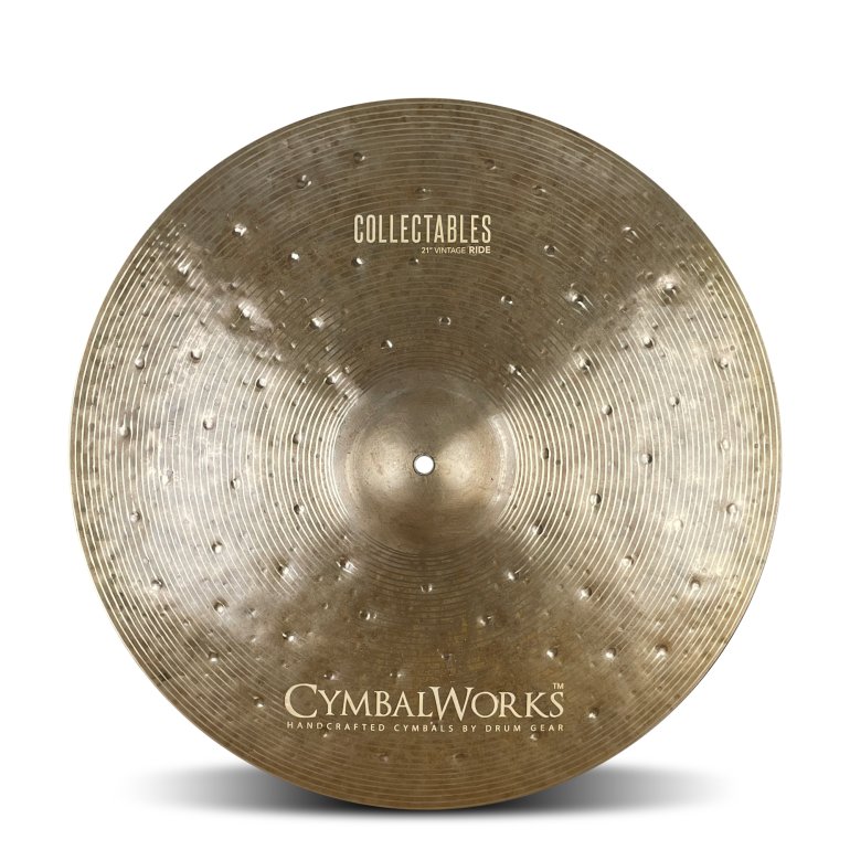 CymbalWorks Collectables 21" Vintage Ride - front view on white background