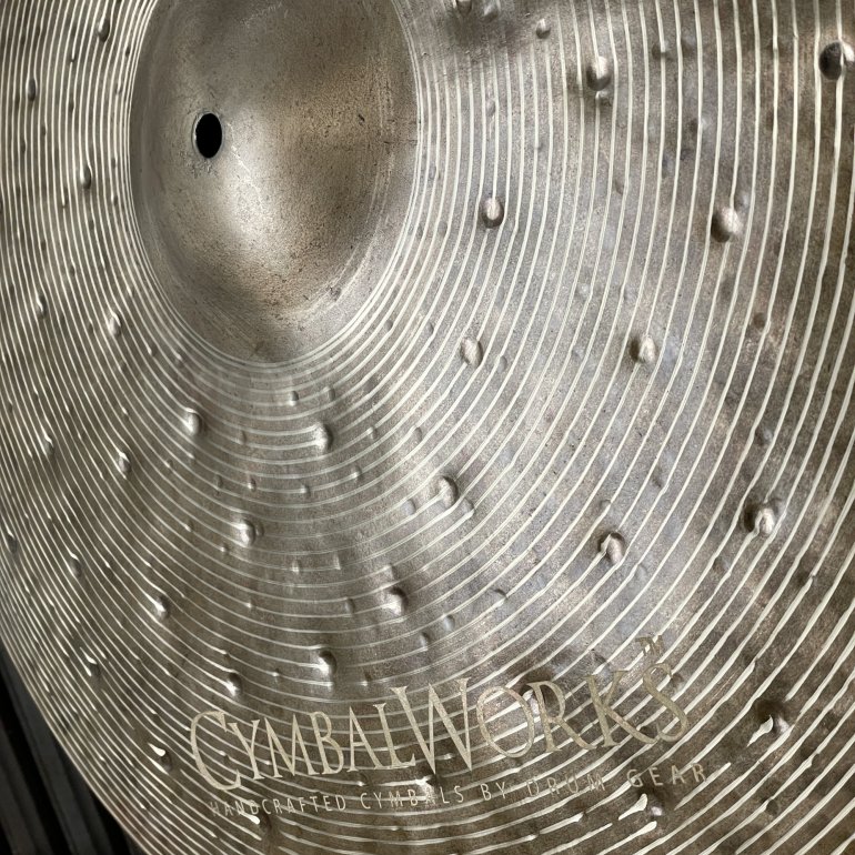 CymbalWorks Collectables 21" Vintage Ride - close up