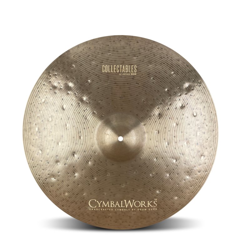 CymbalWorks 20" Vintage Ride - frontview on white background