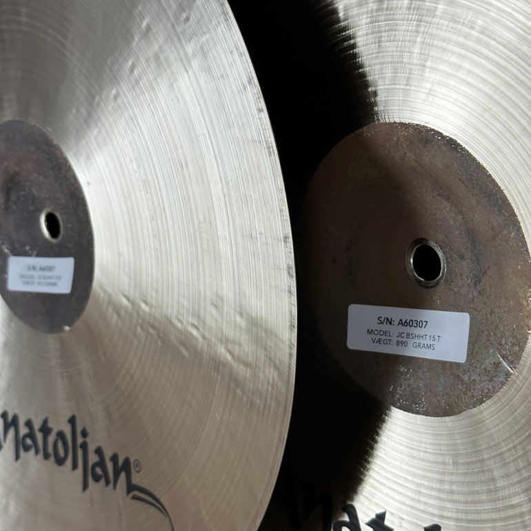 Anatolian JC 15" Brown Sugar Hihat - backside view