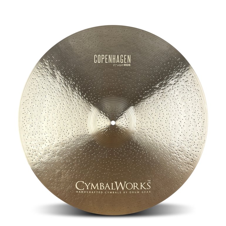 CymbalWorks Copenhagen 21" Light Ride - front view on white background