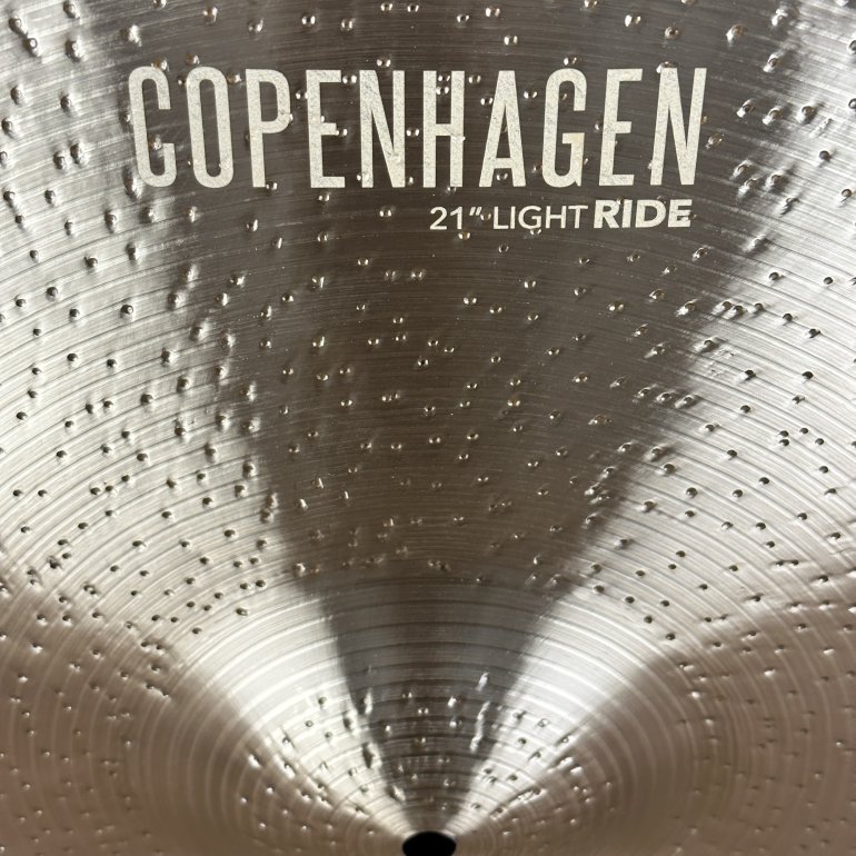 CymbalWorks Copenhagen 21" Light Ride - close up