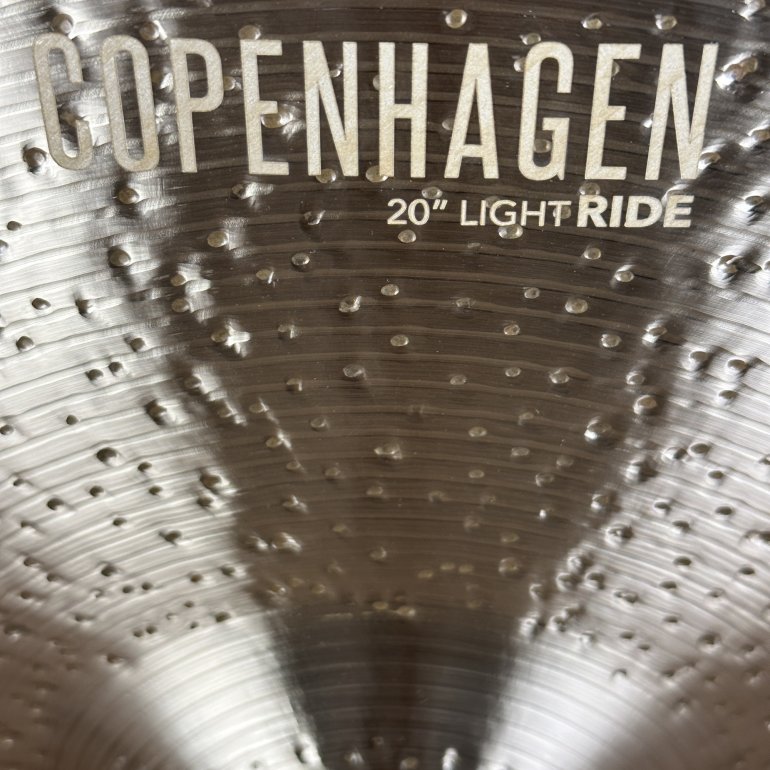 CymbalWorks Copenhagen 20" Light Ride - close up