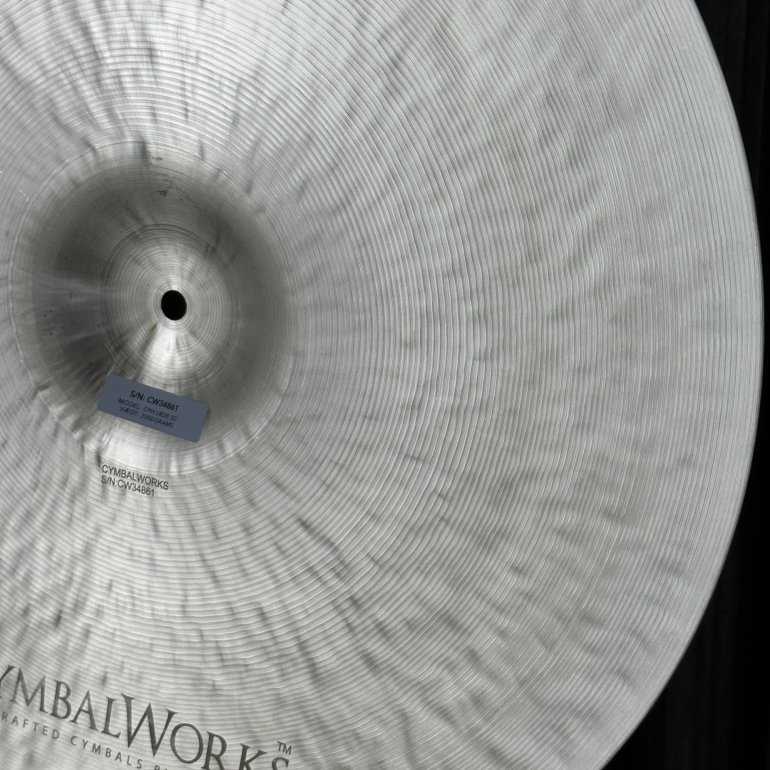 CymbalWorks Copenhagen 20" Light Ride - close up