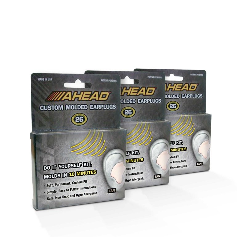 Bundle: 3x Ahead DIY Custom-Molded Earplugs