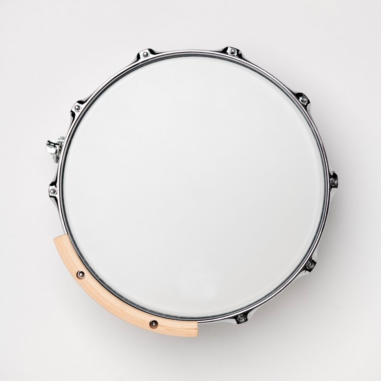DRUMnBASE RimGroover birds eye view on snare drum