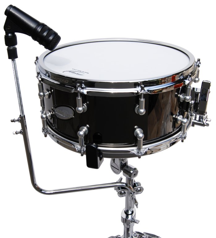 Mic Holders - mic holder for cymbals - alternative use on a snare drum