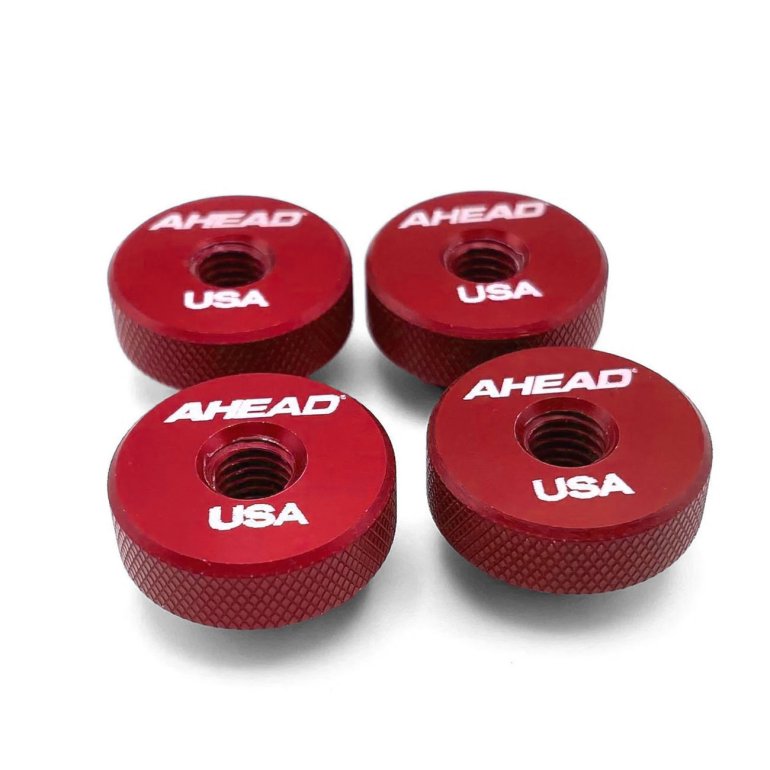 Ahead 8 mm. Speed Nuts (4 pack) - Red