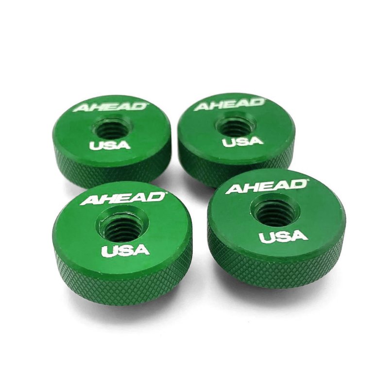 Ahead 8 mm. Speed Nuts (4 pack) - Green