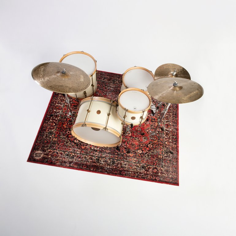DRUMnBASE Vintage Persian Drum Mat - Original Red