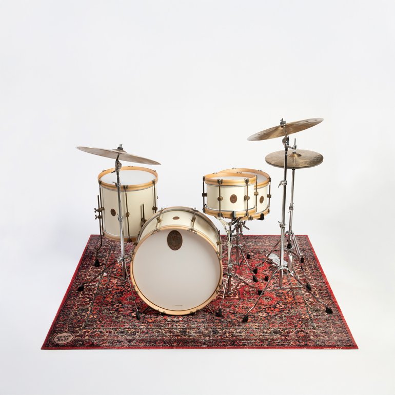 DRUMnBASE Vintage Persian Drum Mat - Original Red