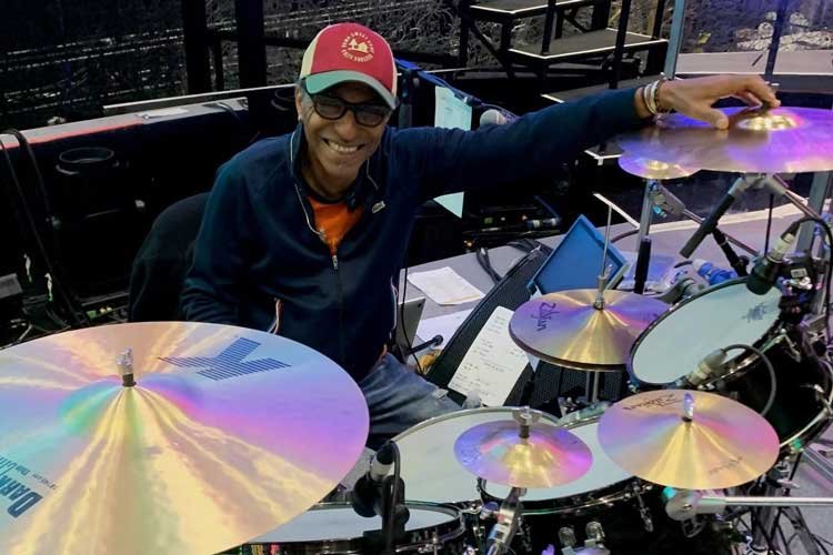 Manu Katché and splash cymbals